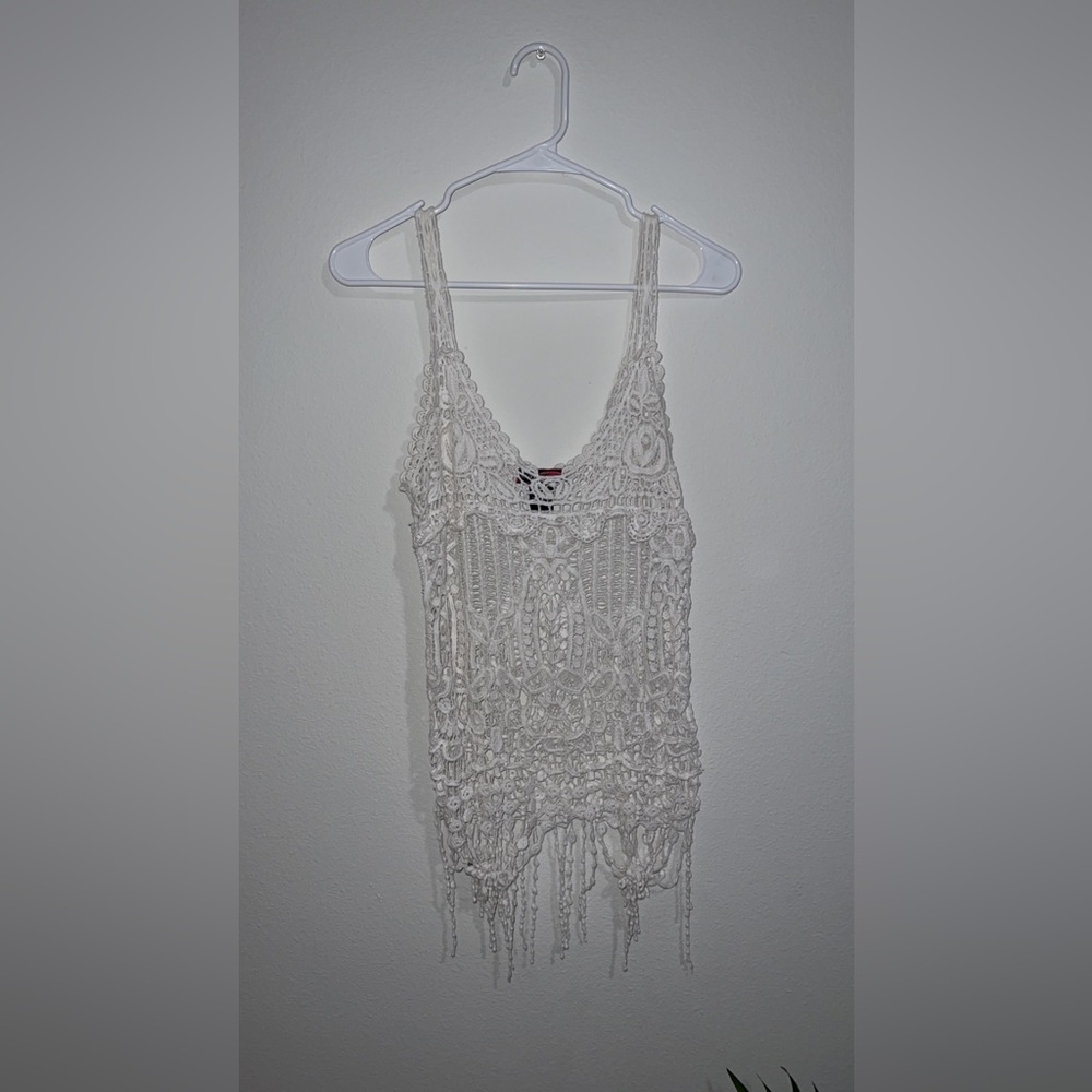 Hippy open knit top